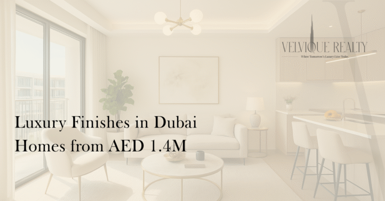 Luxury Finishes Without the Luxury Price: AED 1.4M Homes in Dubai