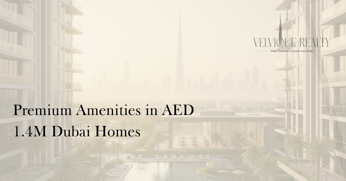 Premium Amenities in AED 1.4M Dubai Homes