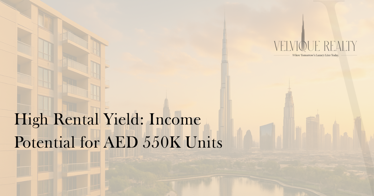 High Rental Yield: Income Potential for AED 550K Units