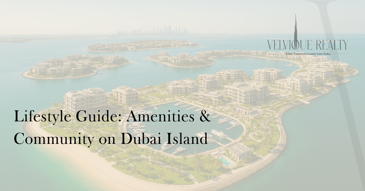Lifestyle Guide Amenities & Community on Dubai Island