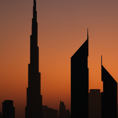 silhouted acrchitecture